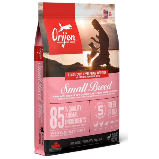 ORIJEN Small Breed – hrană uscată fără cereale pentru câini adulți de talie mică, 4,5 kg